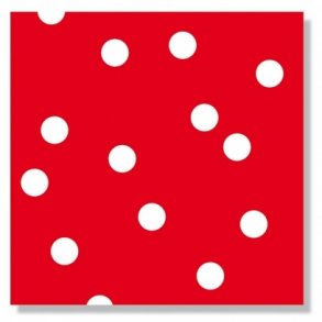 Servietter - rd prik