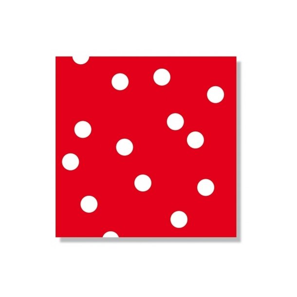 Servietter - rd prik